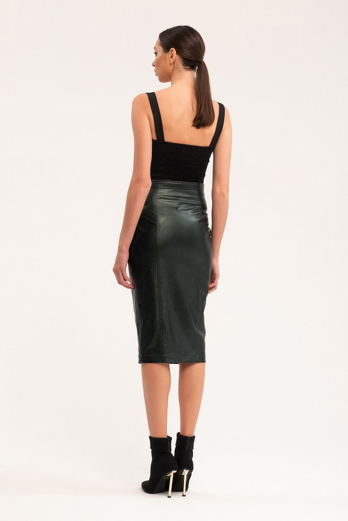 knee length dresses for ladies Grace Midi Dress Black main image 0